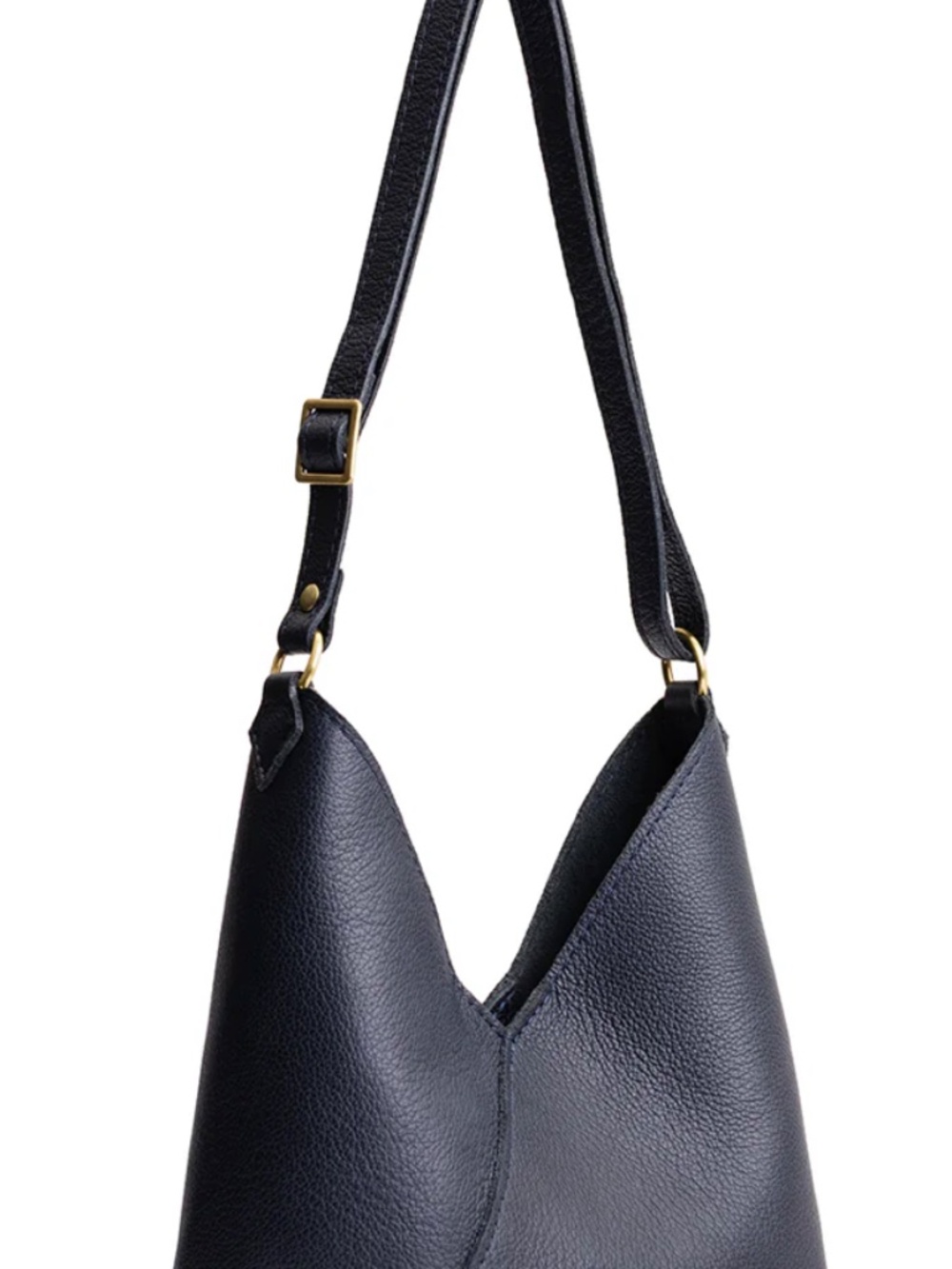 Portland Leather Goods Naomi Shoulder Bag in Black – Organizer Included